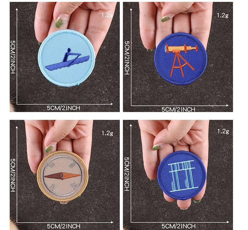JFFCESTORE Embroidered Patch Sew On/Iron On Patch Applique Clothes Dress Plant Hat Jeans Sewing Flowers Applique DIY Accessory (15PC) - Image 4
